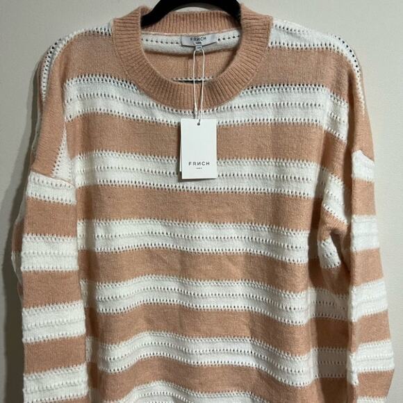 FRNCH Striped Thin Sweater Size Small/Medium - Picture 4 of 6